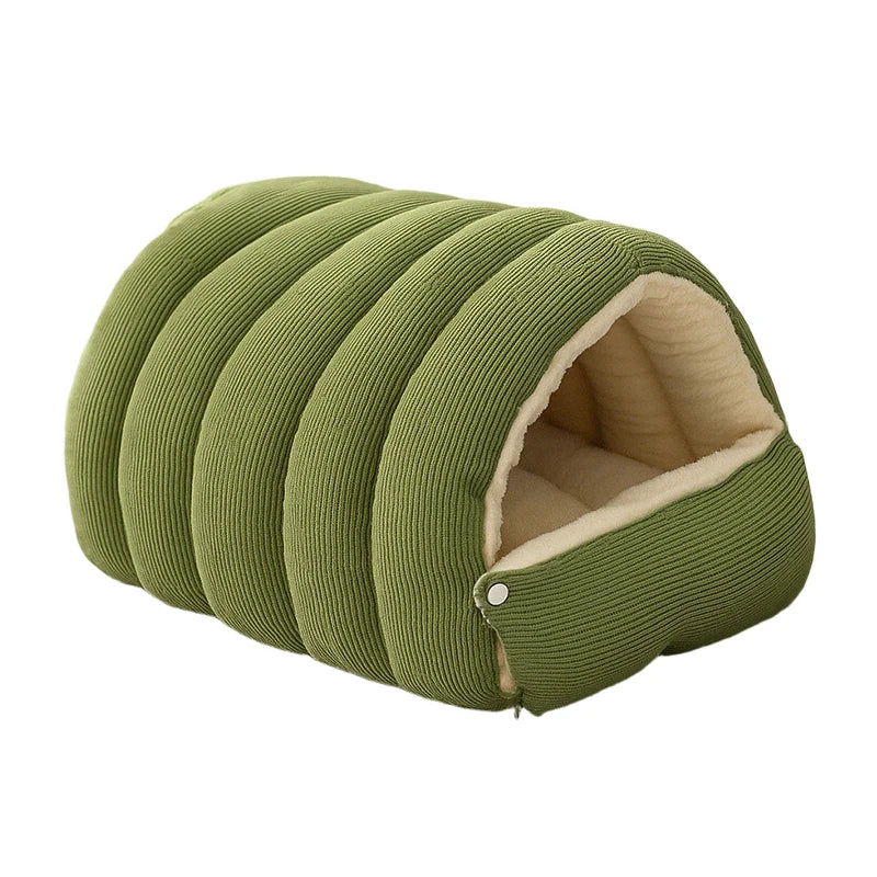 Plush Cat Bed Warm Pet House Thickening Warmth Comfort Soft Winter Sleeping BeD